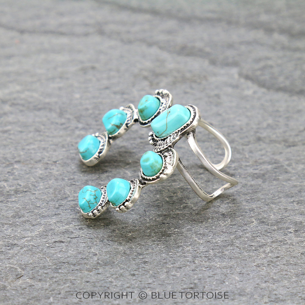 Squash Blossom Natural Stone Ring - Image 2