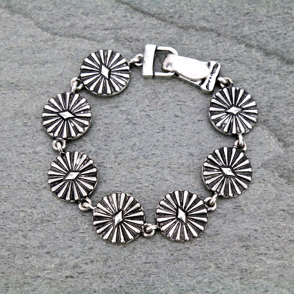Western Concho Magnetic Bracelet