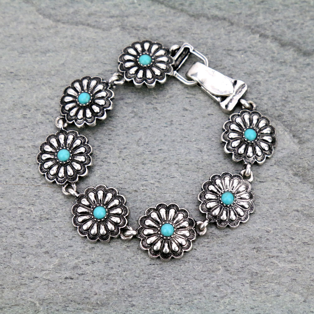 Western Concho Magnetic Bracelet