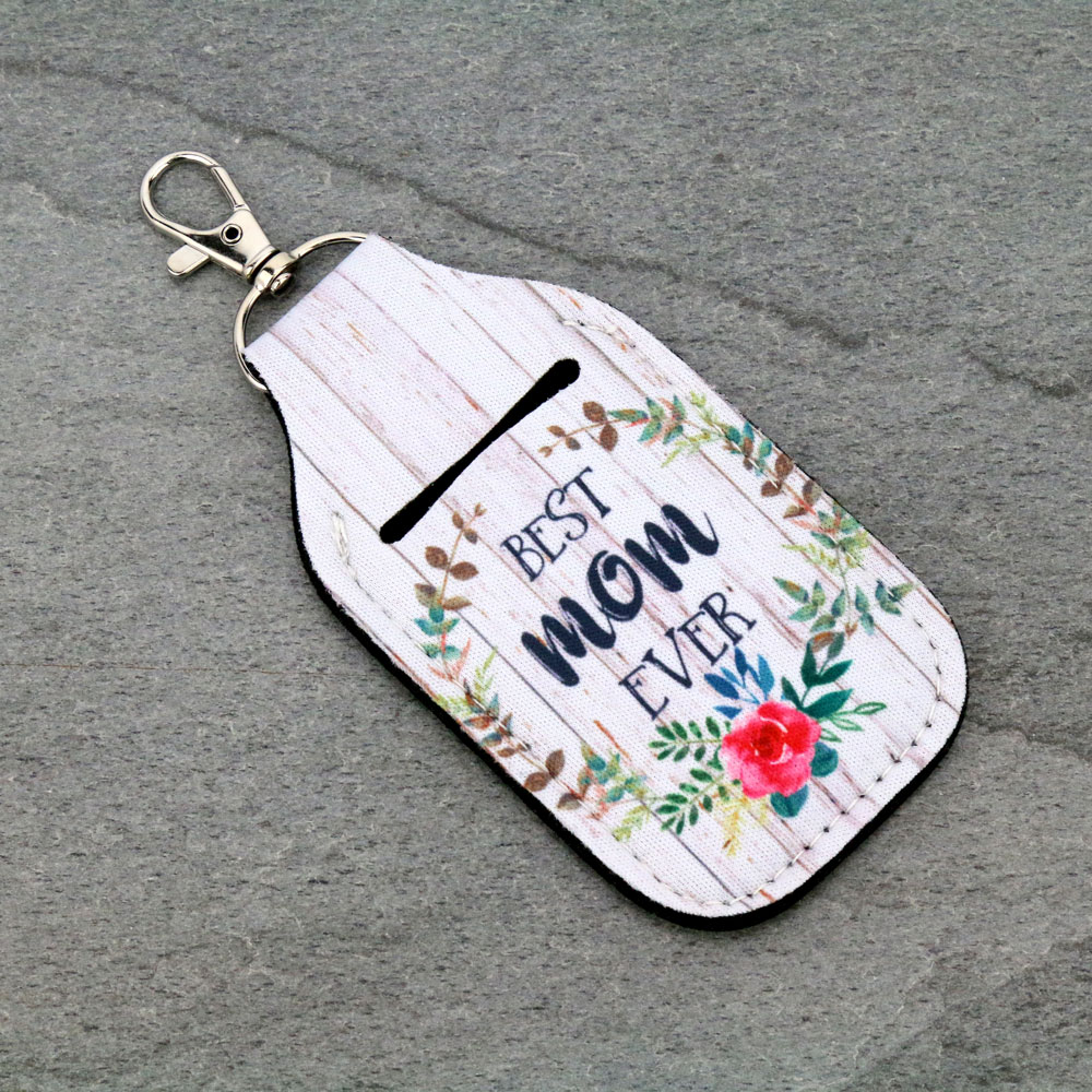 "BEST MOM" Hand Sanitizer Holder