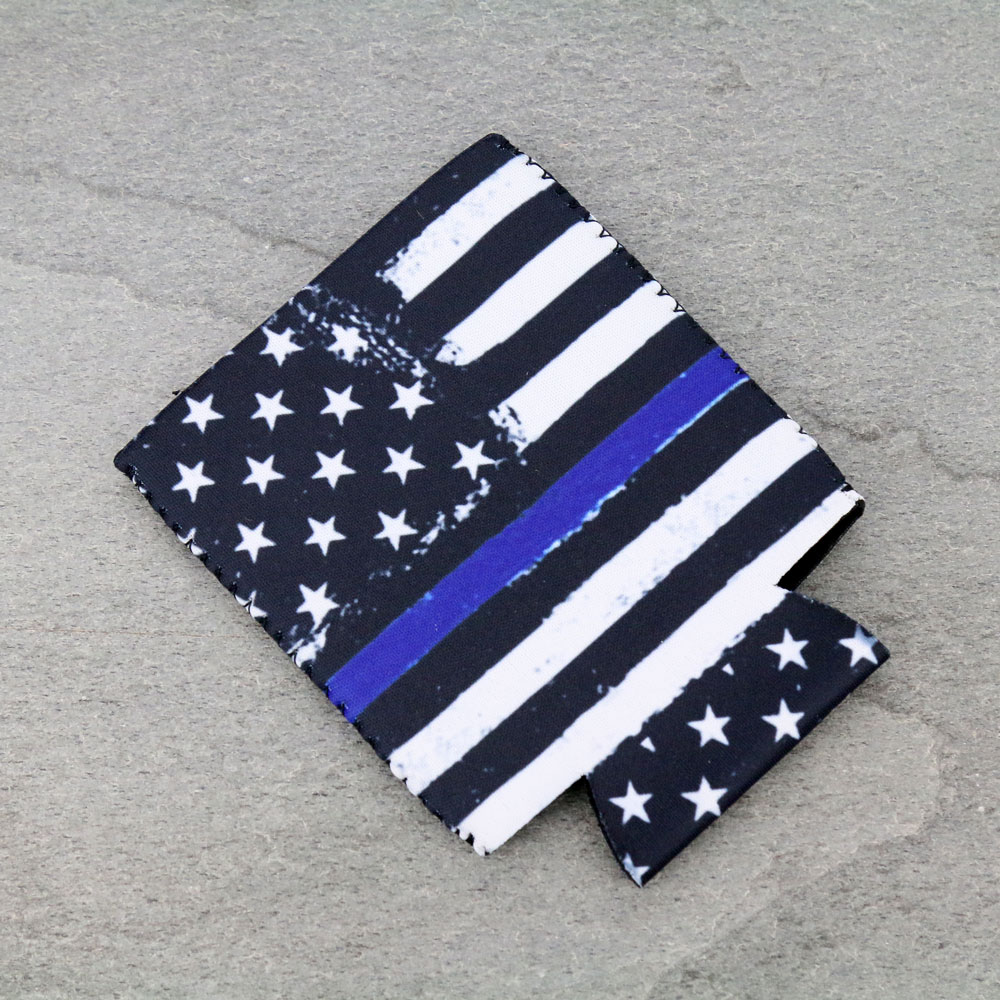 Blue Line American Flag Drink Sleeve/Cooler