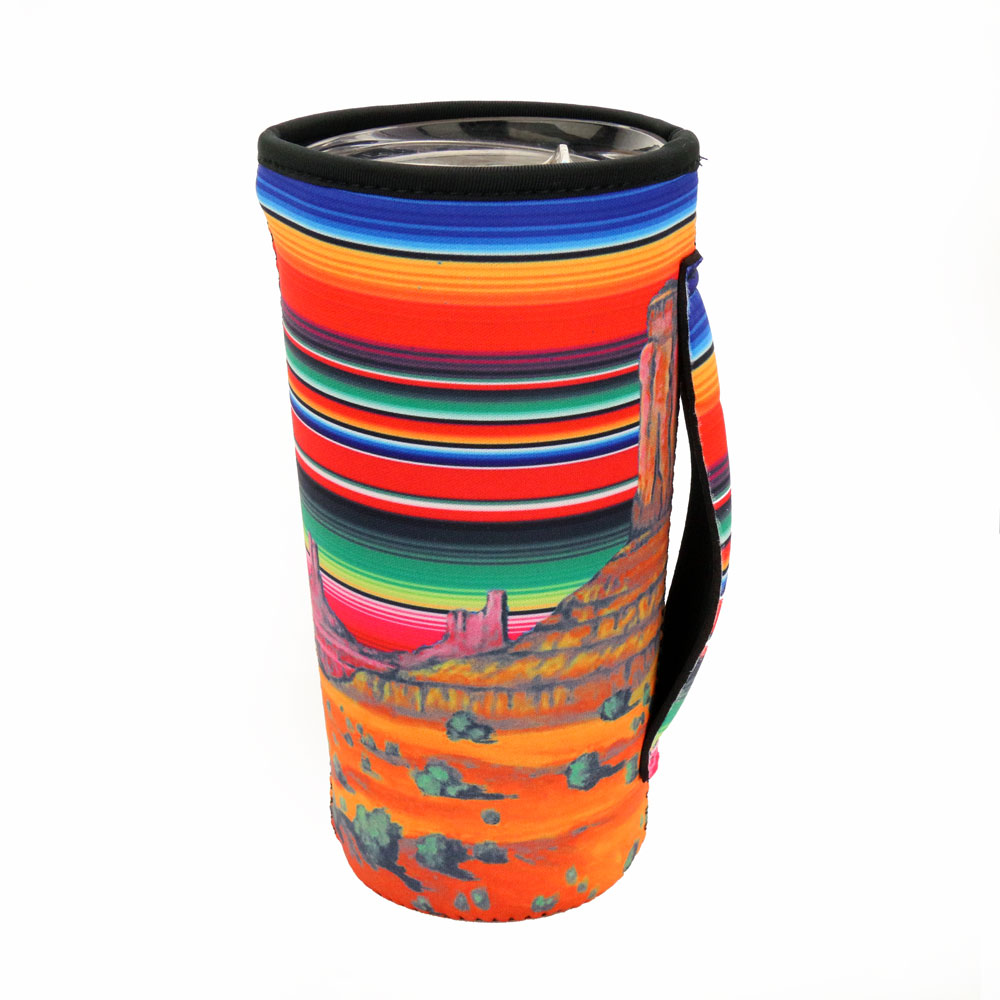 Serape Southwest Landscape Tumbler Drink Sleeve/Cooler