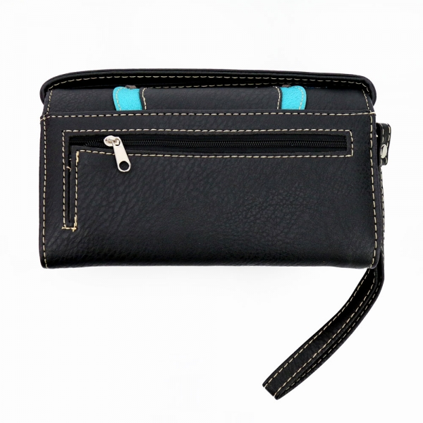 Western Faux Leather with Concho Wallet - Image 2