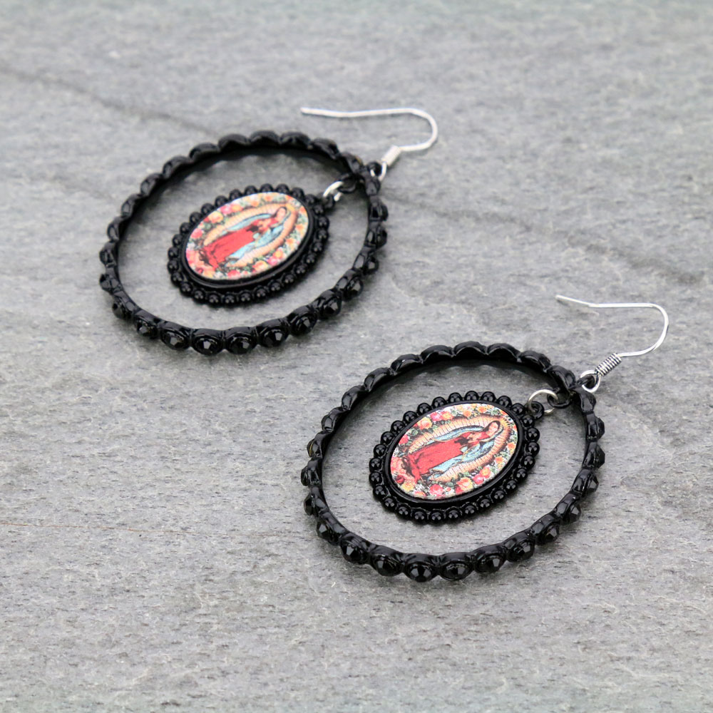 Lady of Guadalupe Dangle Earrings