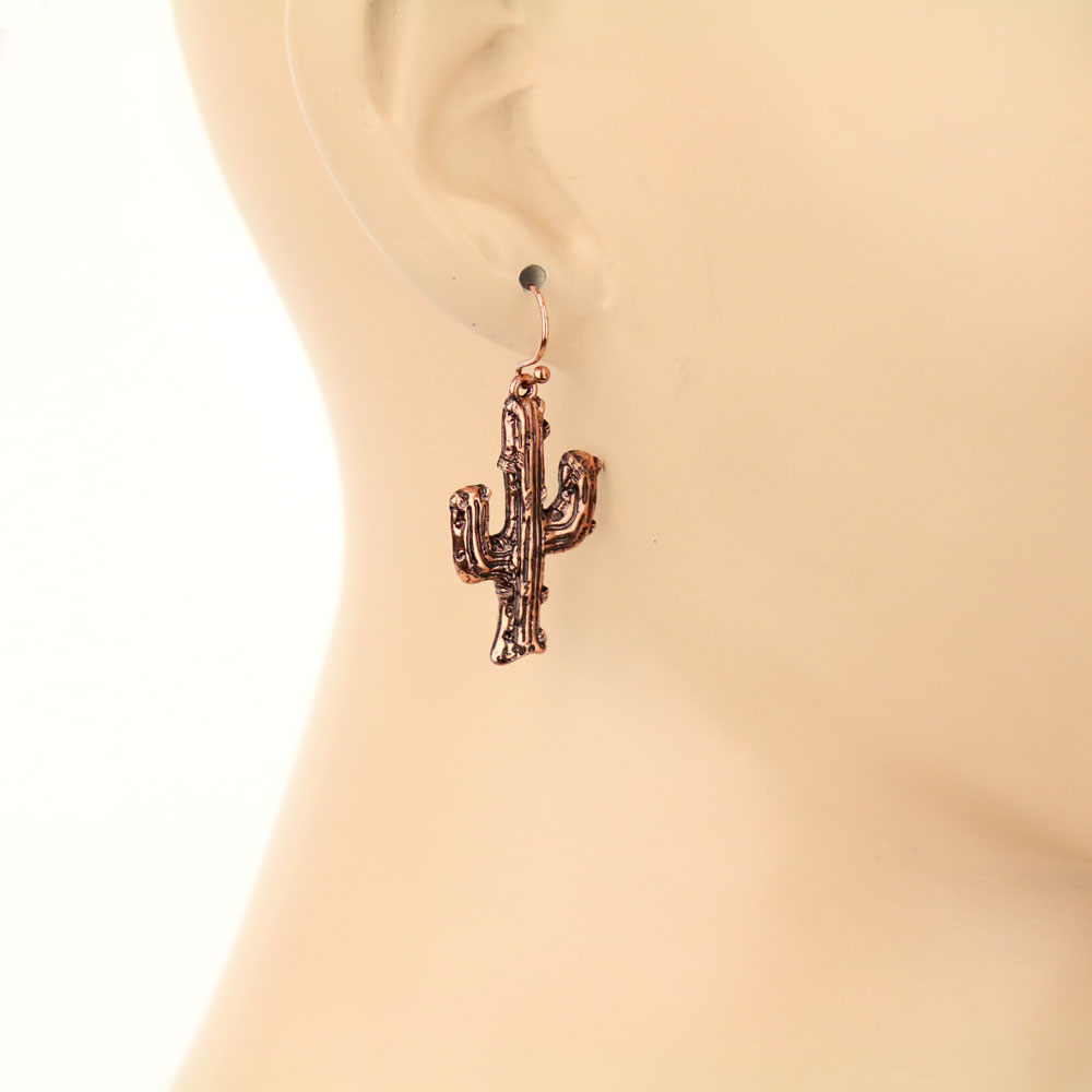3 Pair Western Cactus Earring Set - Image 3