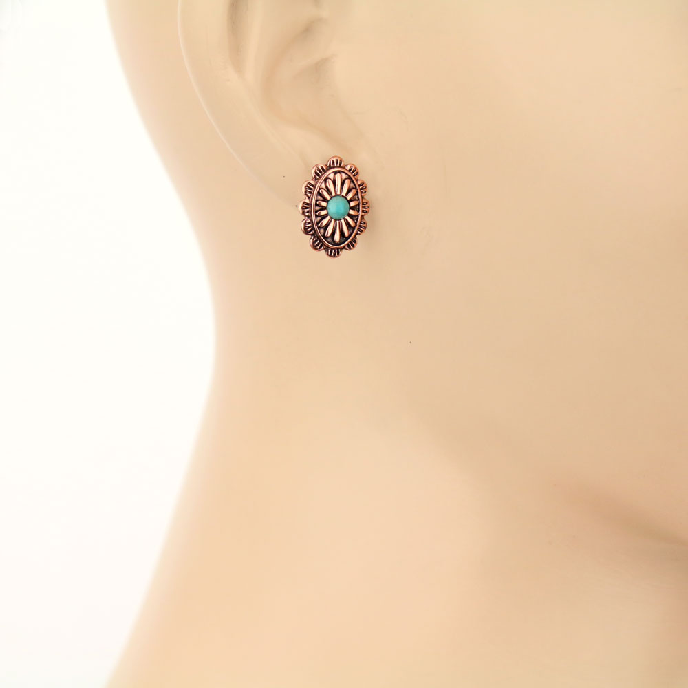 3 Pair Western Cactus Earring Set - Image 2