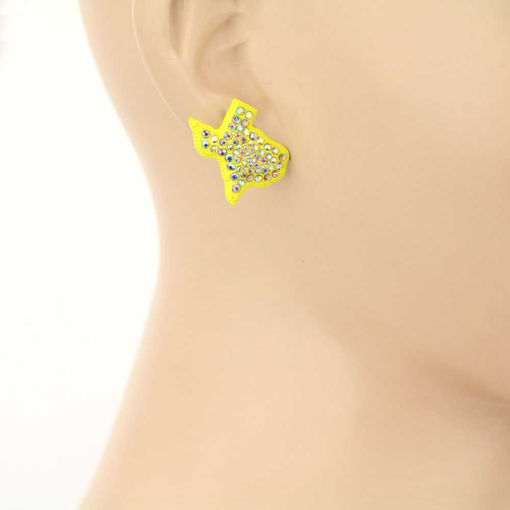 3 Pair Texas Map Earring Set - Image 3