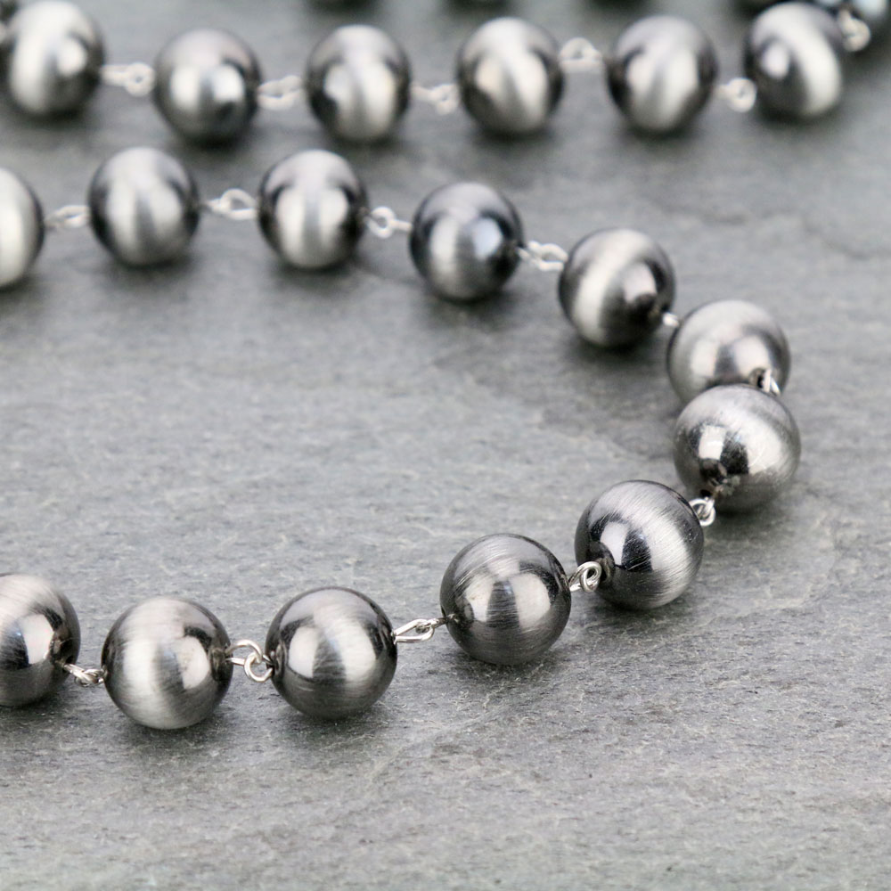56" Navajo Style Pearl Long Necklace - Image 3