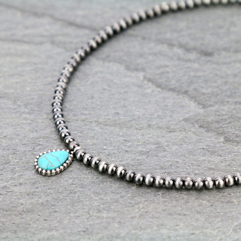 4mm Navajo Style Stone Choker Necklace - Image 3
