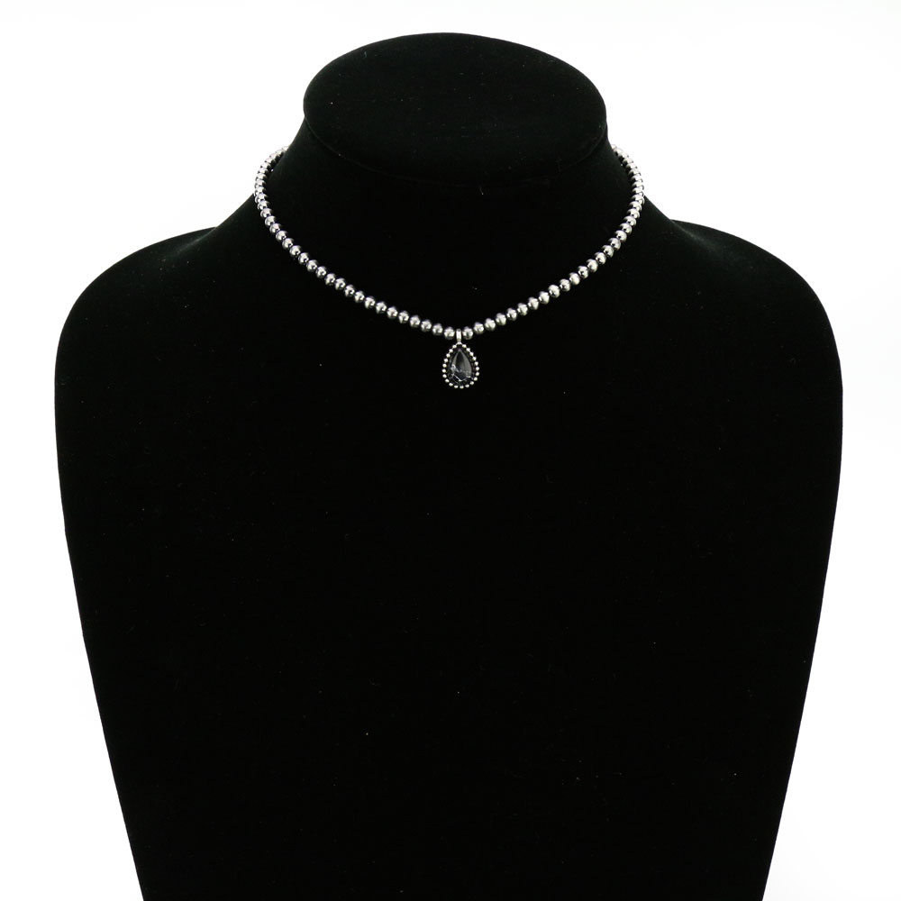 4mm Navajo Style Stone Choker Necklace - Image 2