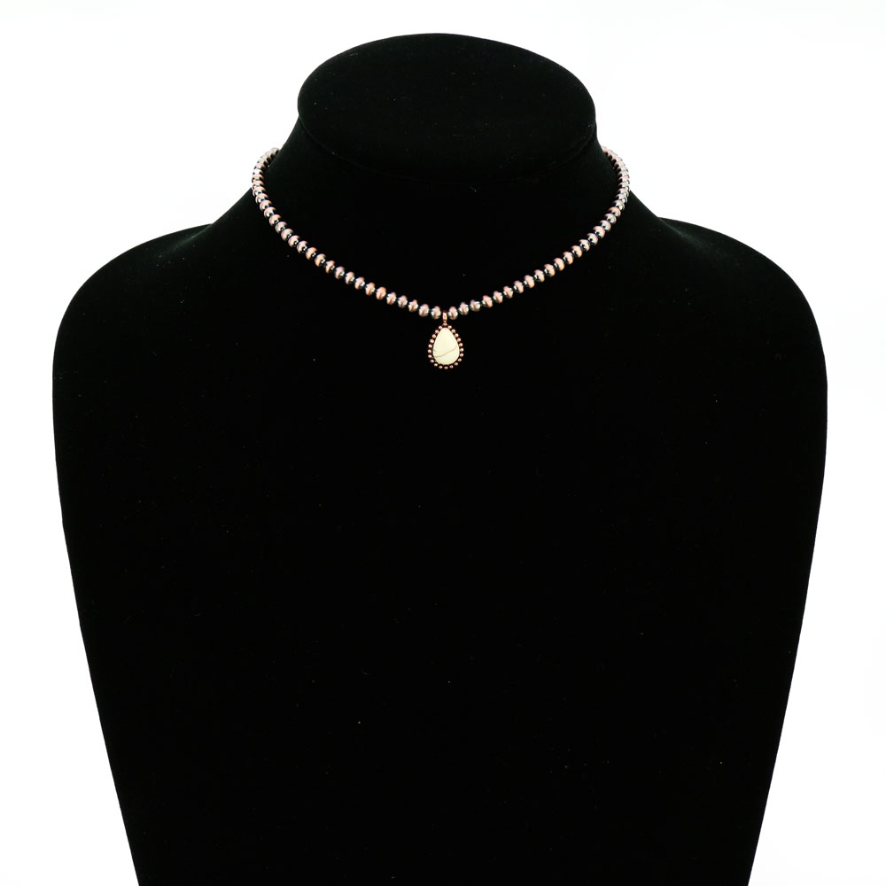 4mm Navajo Style Stone Choker Necklace - Image 2