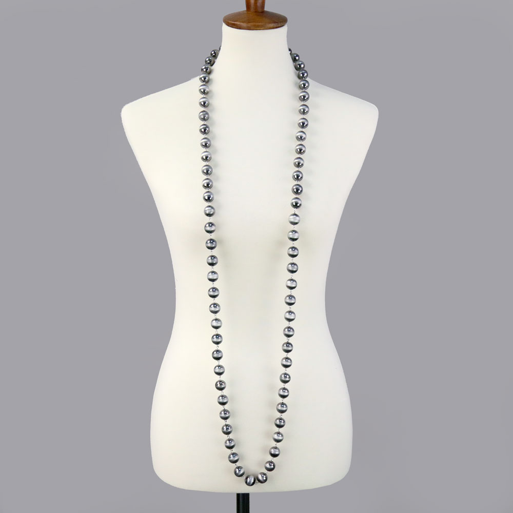 56" Navajo Style Pearl Long Necklace - Image 4