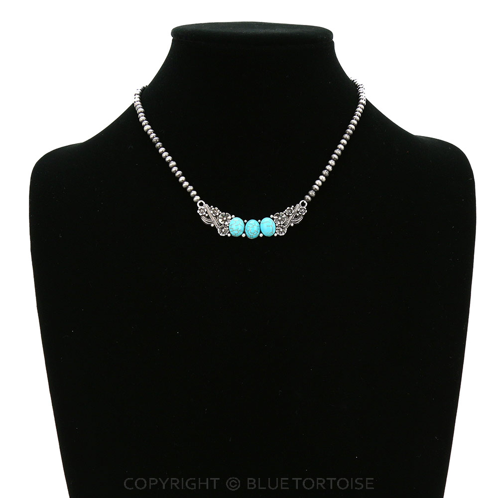 Western Cactus Bar Necklace - Image 2
