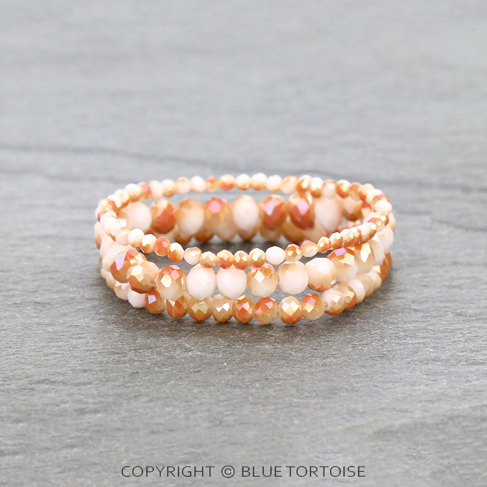 Small Crystal Bead Stackable Stretch Bracelet