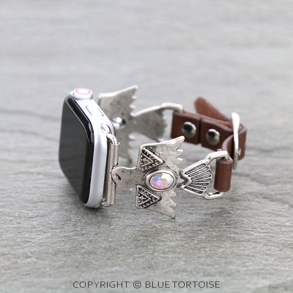 Western Thunderbird Apple Watch Leather Band - Image 2
