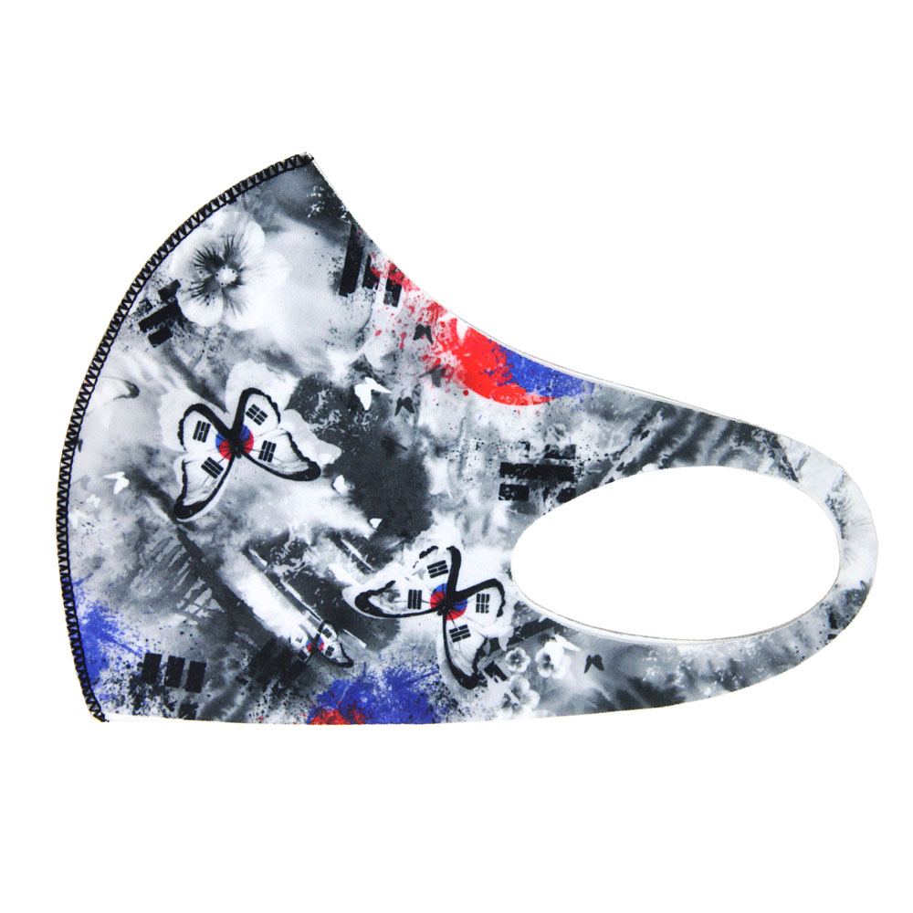 Korean Flag with Butterfly Face Mask - Image 2