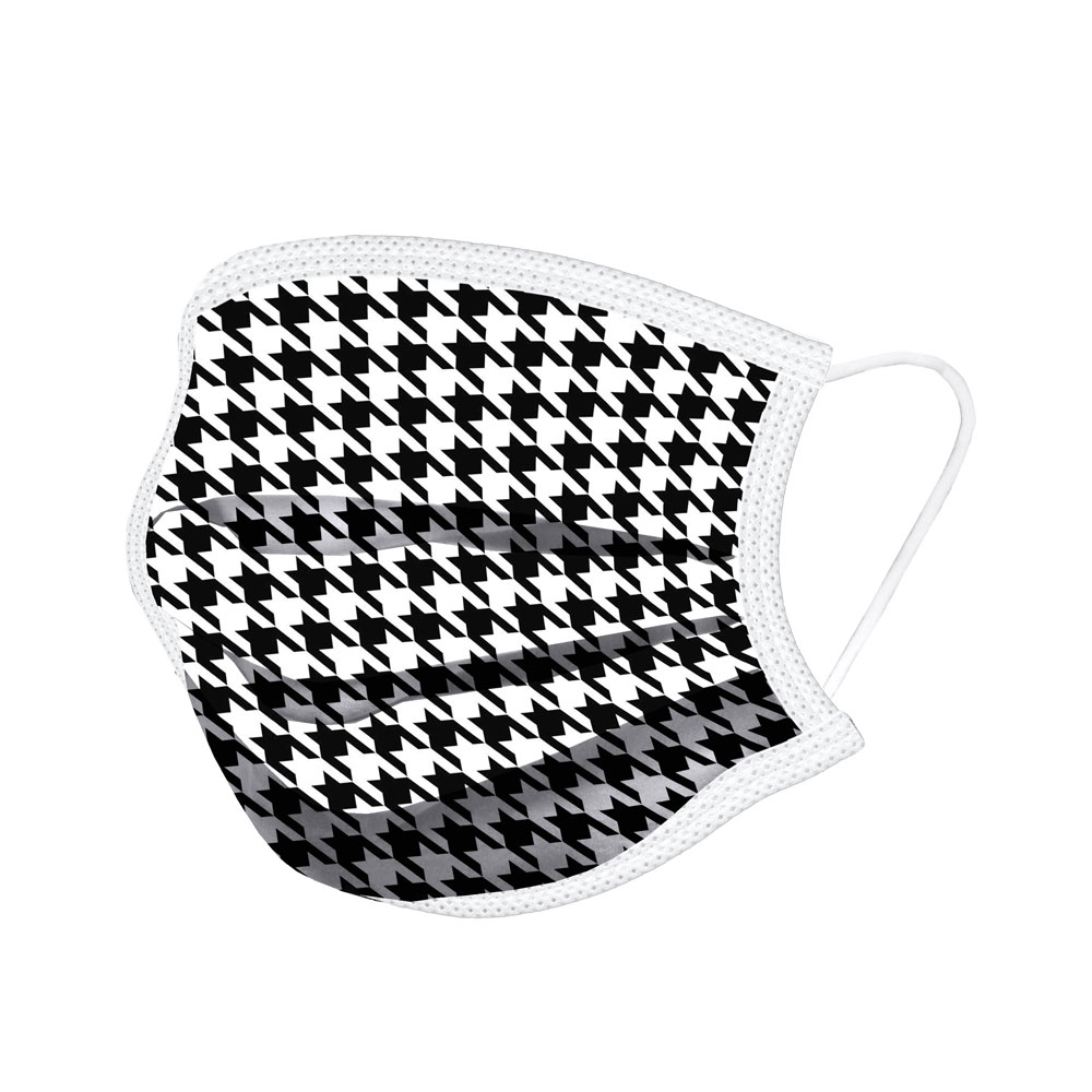 Houndstooth Cotton Mask