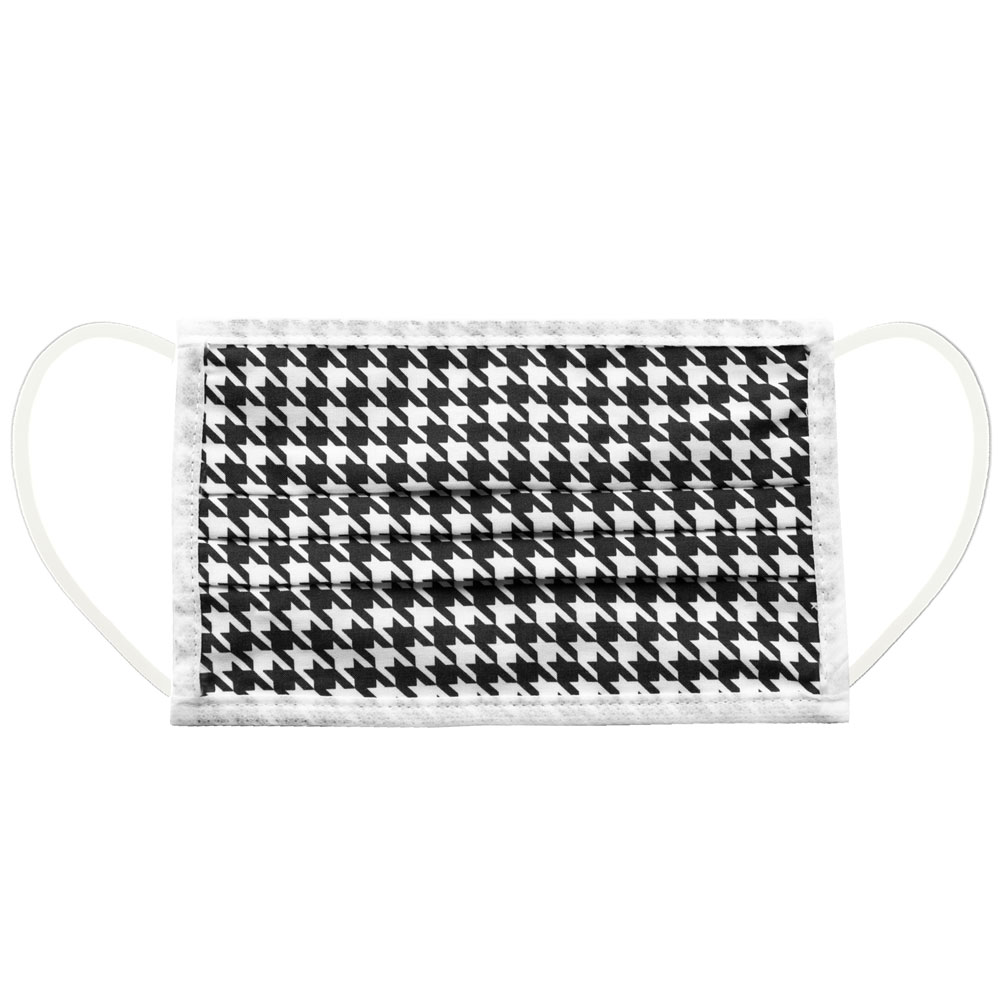 Houndstooth Cotton Mask - Image 2