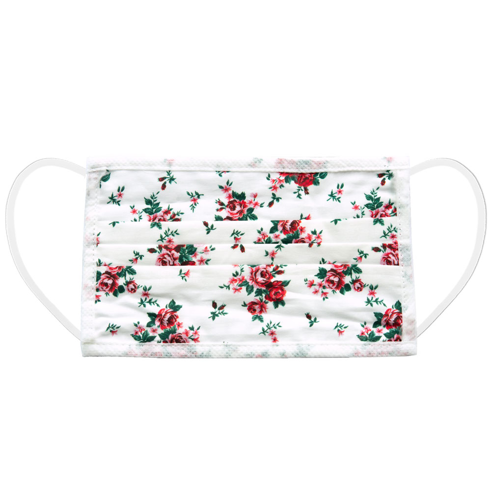 Flower Print Cotton Mask - Image 2