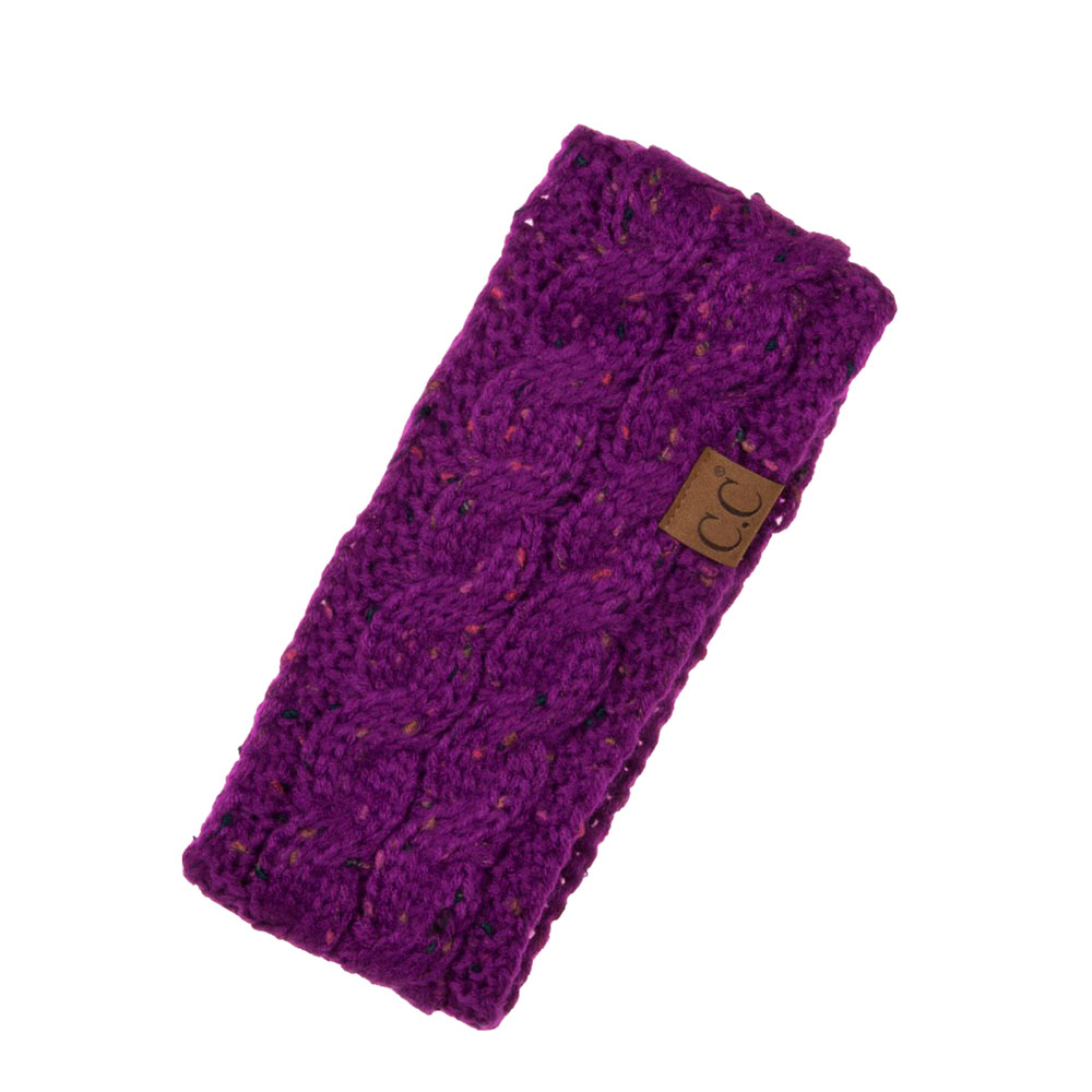 C.C Chunky Knit Confetti Sherpa Lined Headband