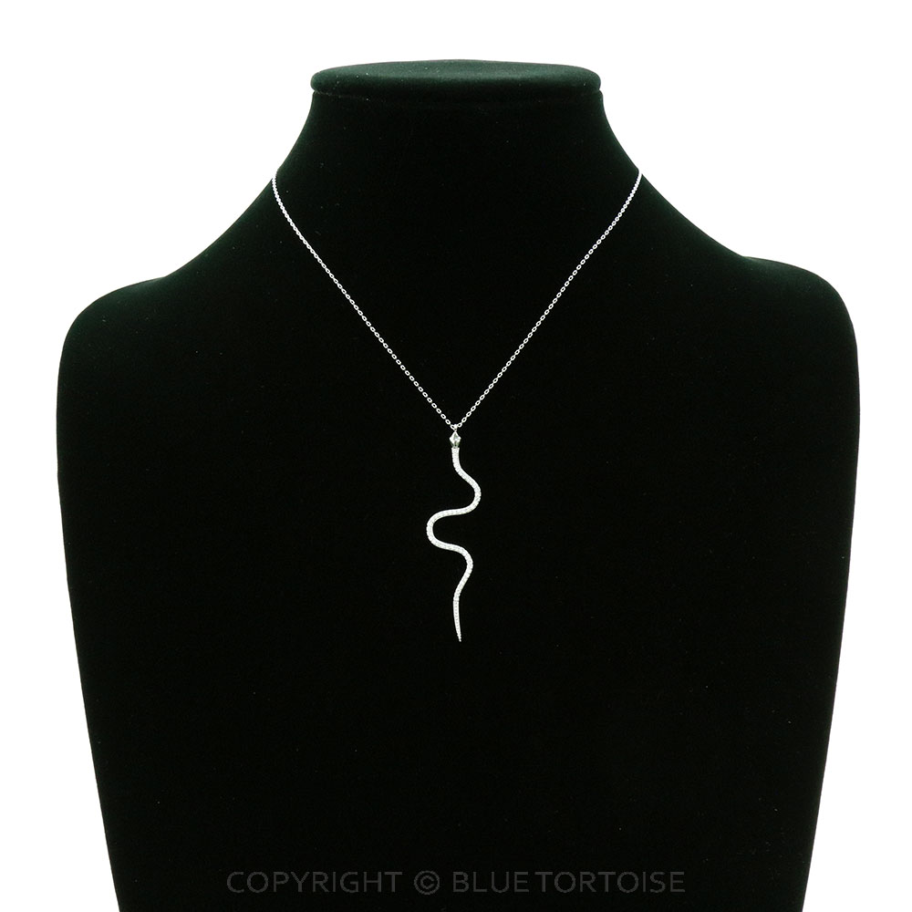 Snake Pendant Brass Necklace - Image 2