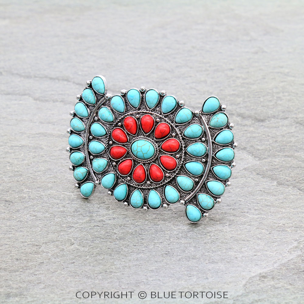 Western Turquoise Hair Barrette