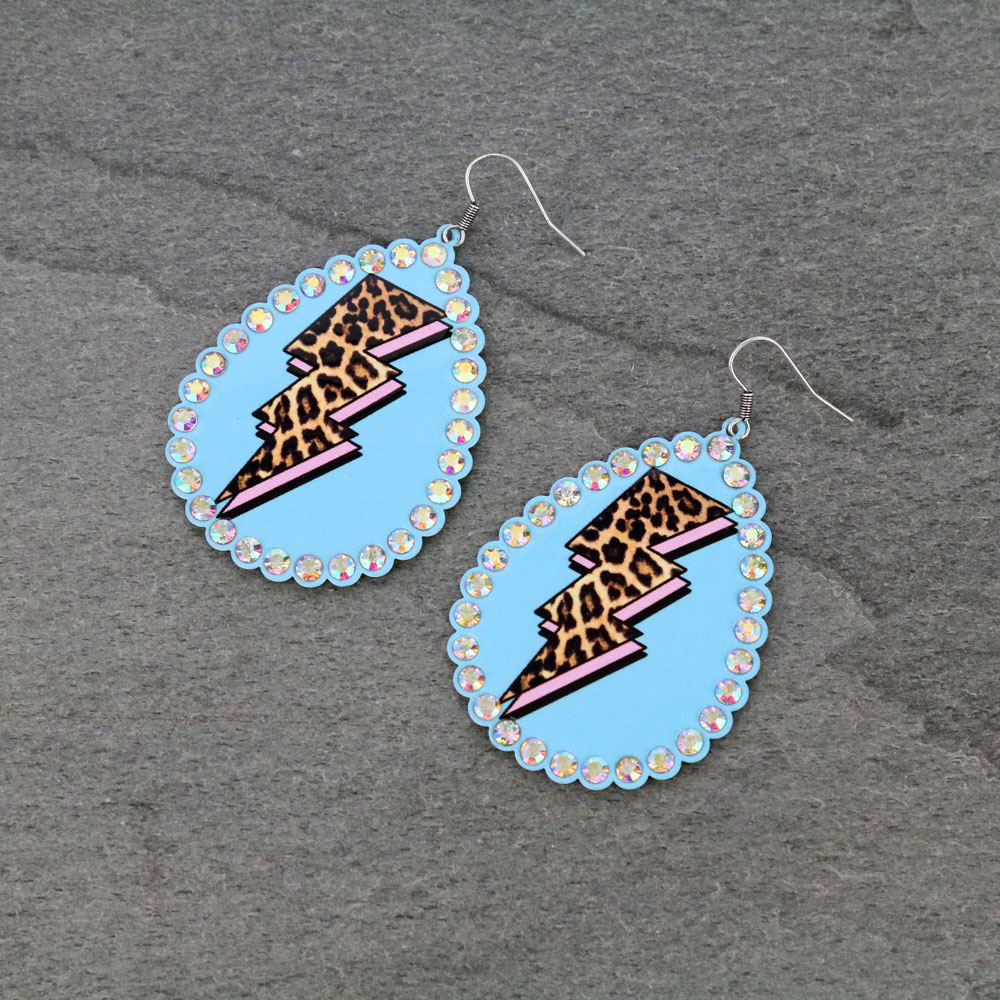 Teardrop Thunder Dangle Earrings