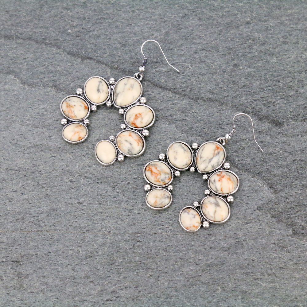 Squash Blossom Dangle Earrings