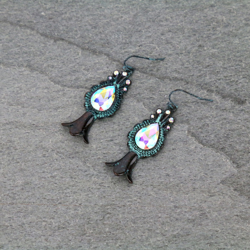 Single Squash Blossom Dangle Earrings