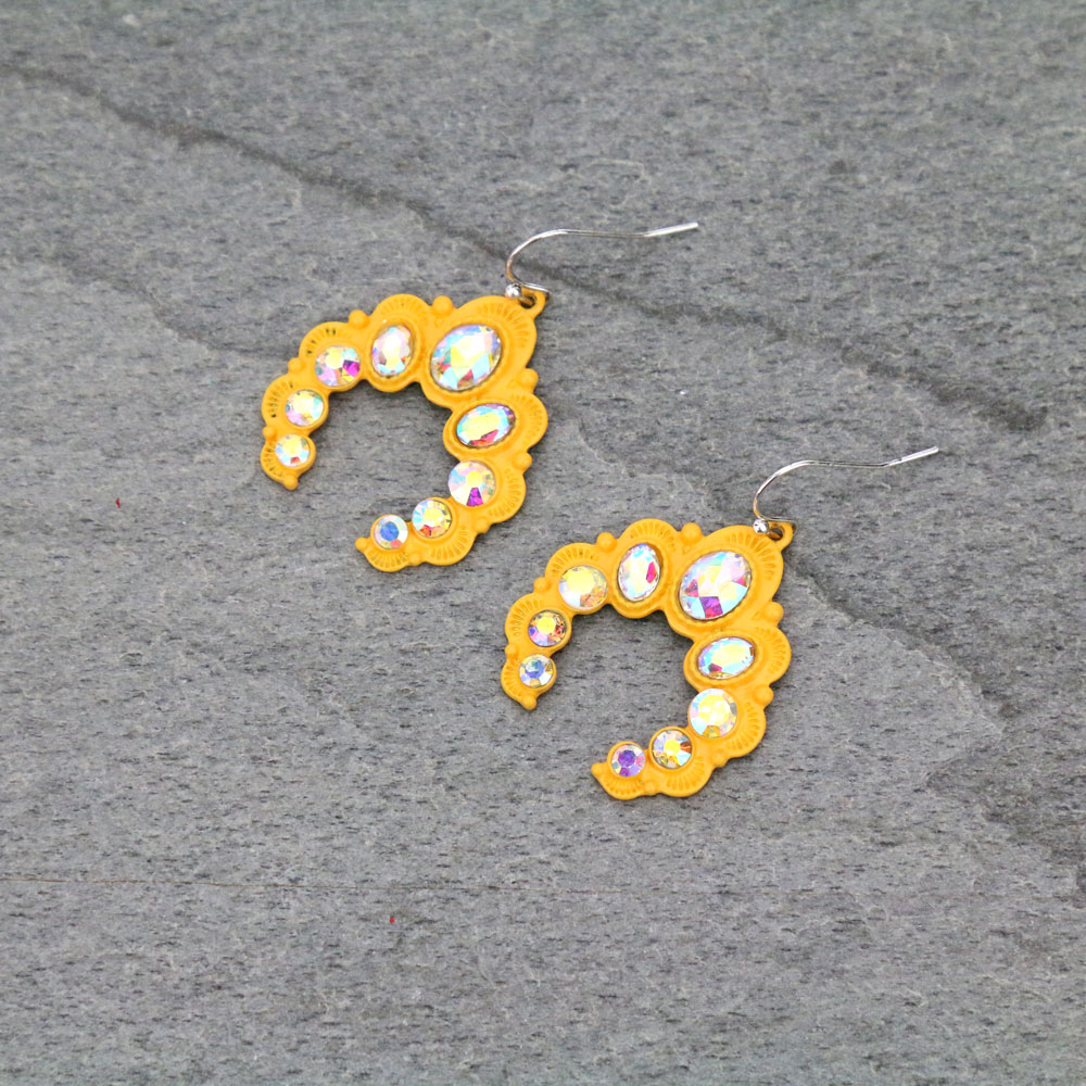 Squash Blossom Dangle Earrings