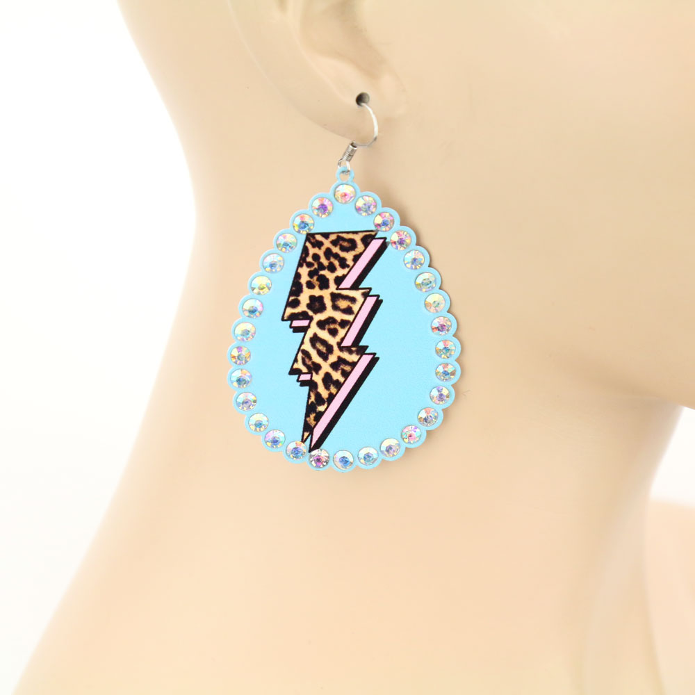 Teardrop Thunder Dangle Earrings - Image 2