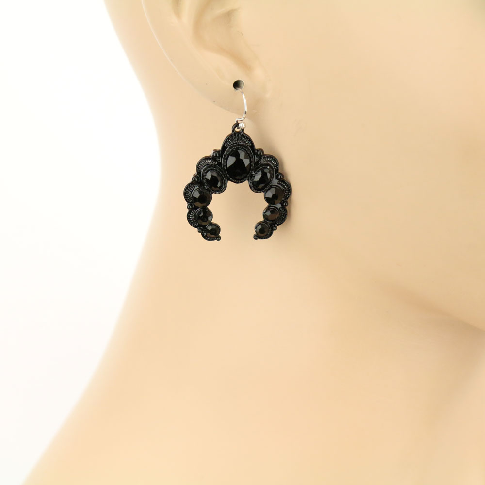 Squash Blossom Dangle Earrings - Image 2