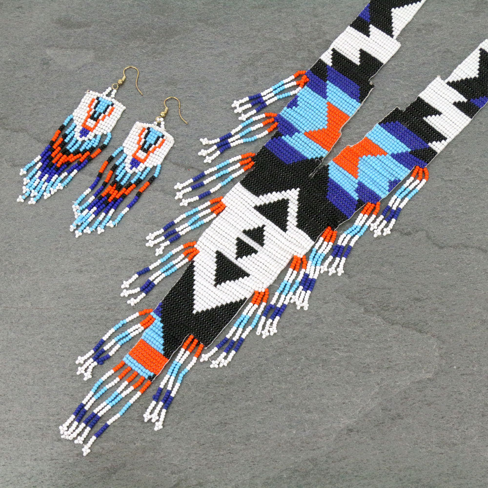 Western Seedbead Necklace Set