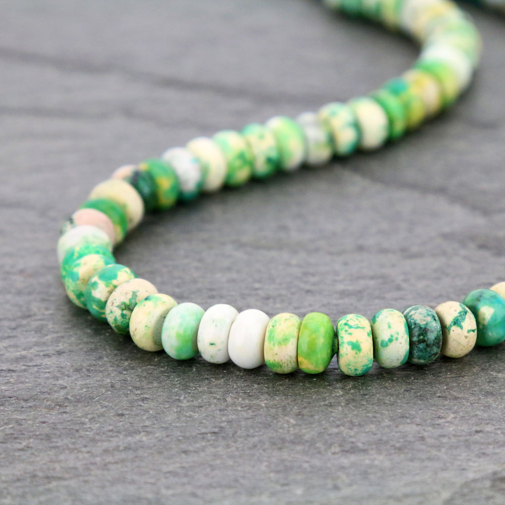 16" Long, Light Tone Natural Stone Necklace - Image 3