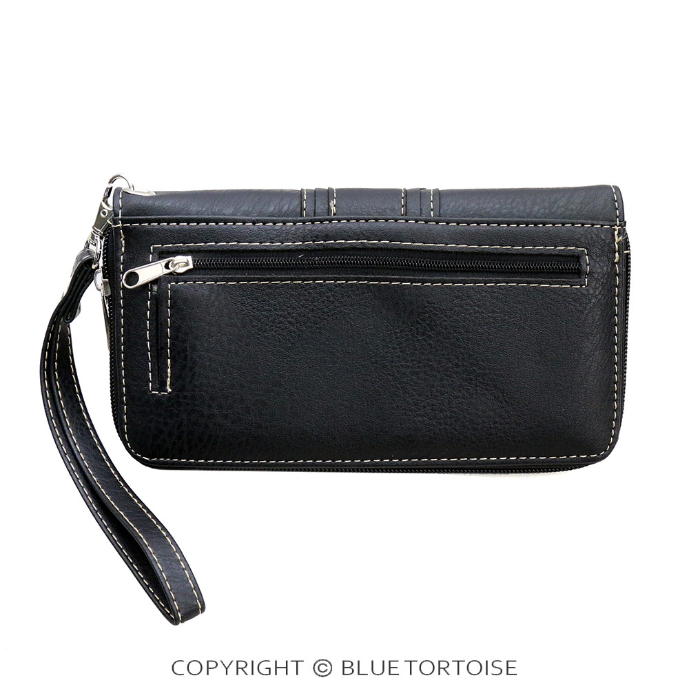 Western Swirly Vines Faux Leather Wallet - Image 2