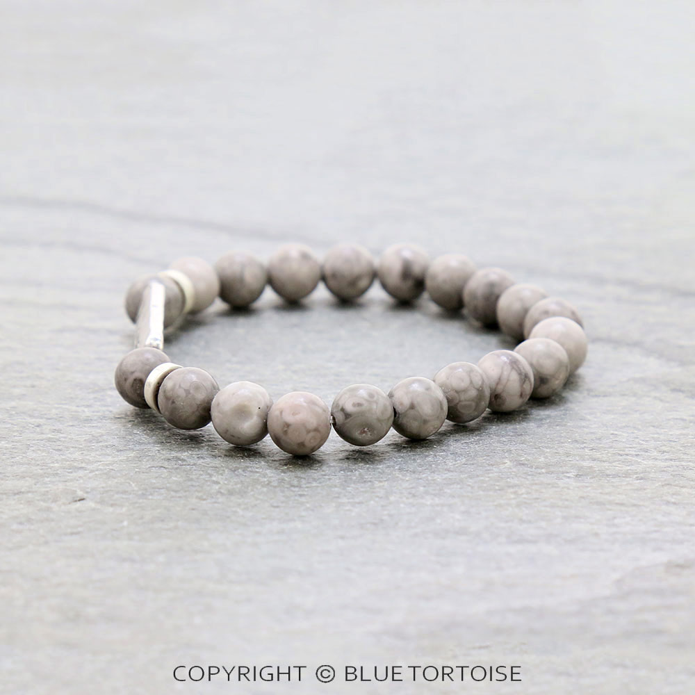 Inspiration "Love" Gemstone Stretch Bracelet - Image 2