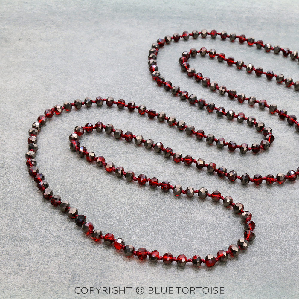 60" Endless Crystal Bead Necklace - Image 5