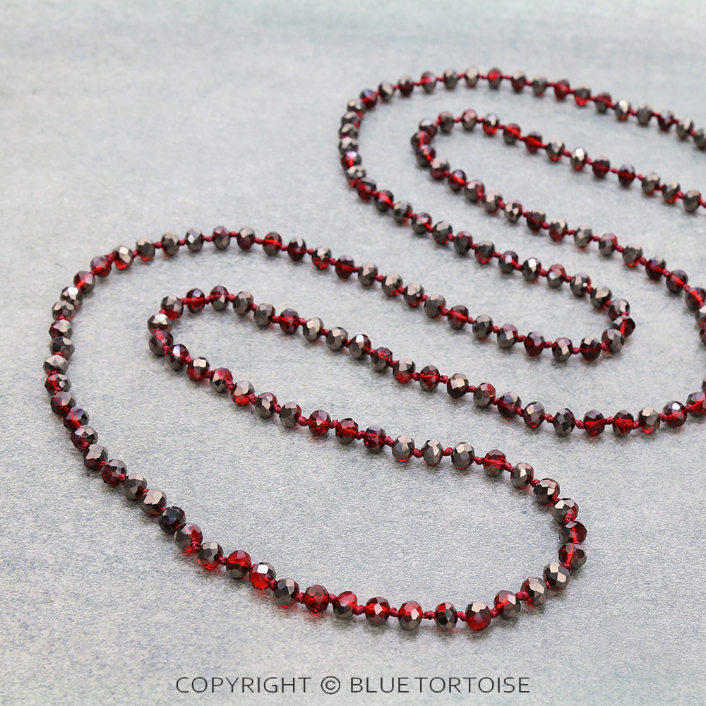 60" Endless Crystal Bead Necklace