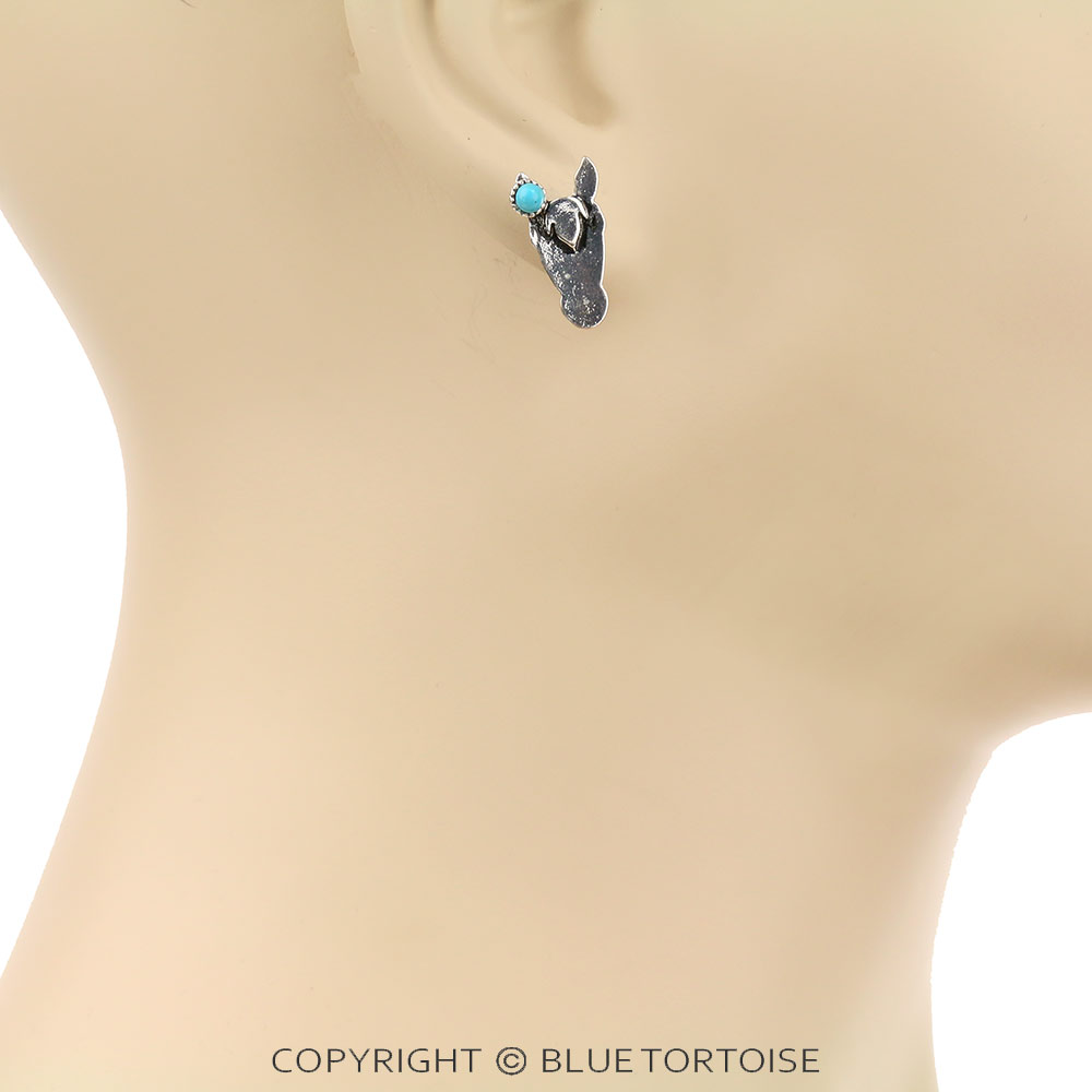 Western Horse head Stud Earrings - Image 2