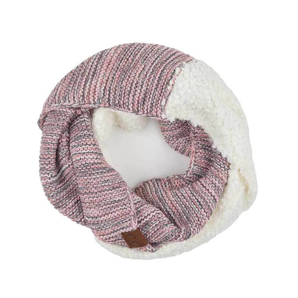 C.C Popcorn Yarn Infinity Scarf