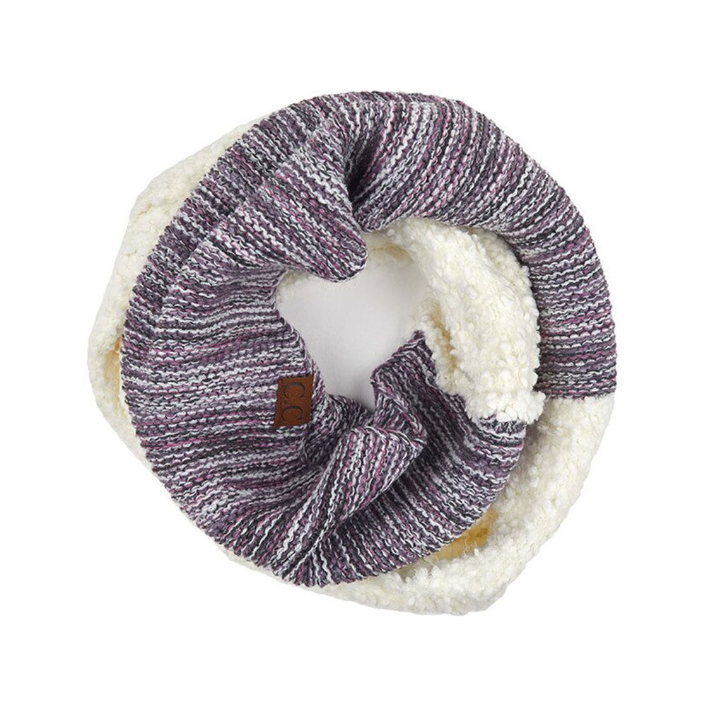 C.C Popcorn Yarn Infinity Scarf