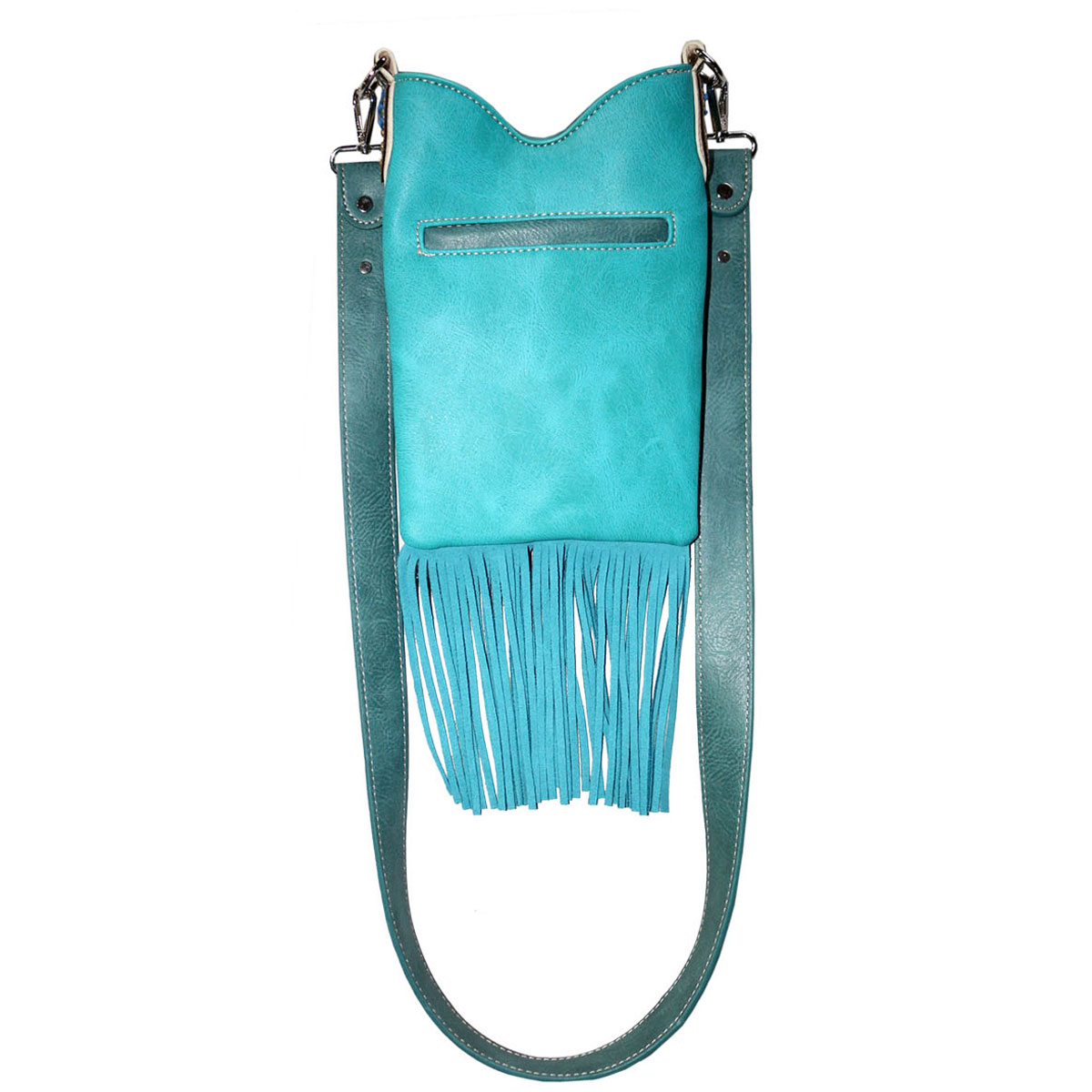 Western Faux Leather with Tassel Cross Body Bag - Image 3