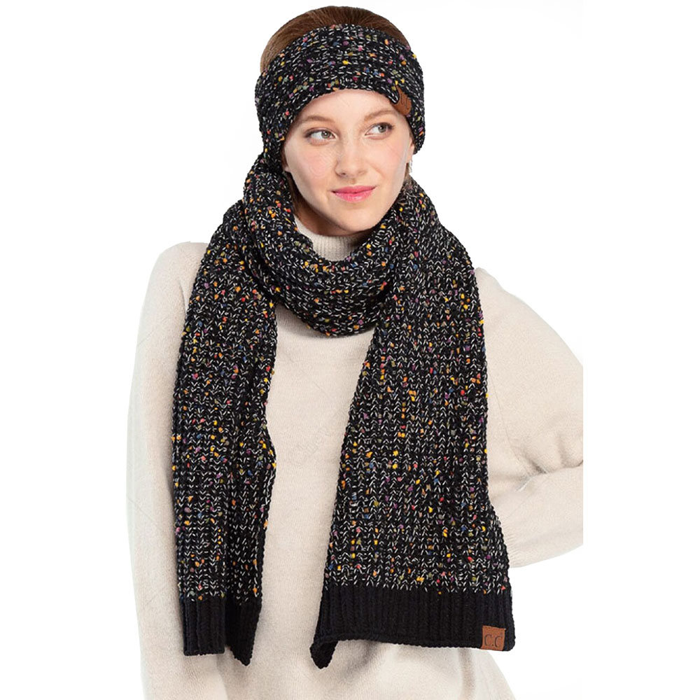 C.C Chenille Confetti Knit Headwrap - Image 2