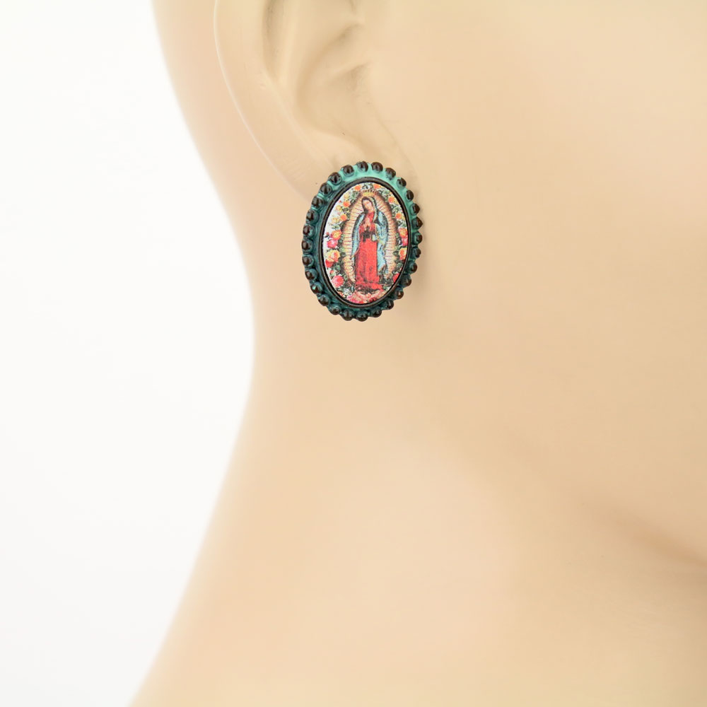 3 Pair Lady of Guadalupe Earring Set - Image 3