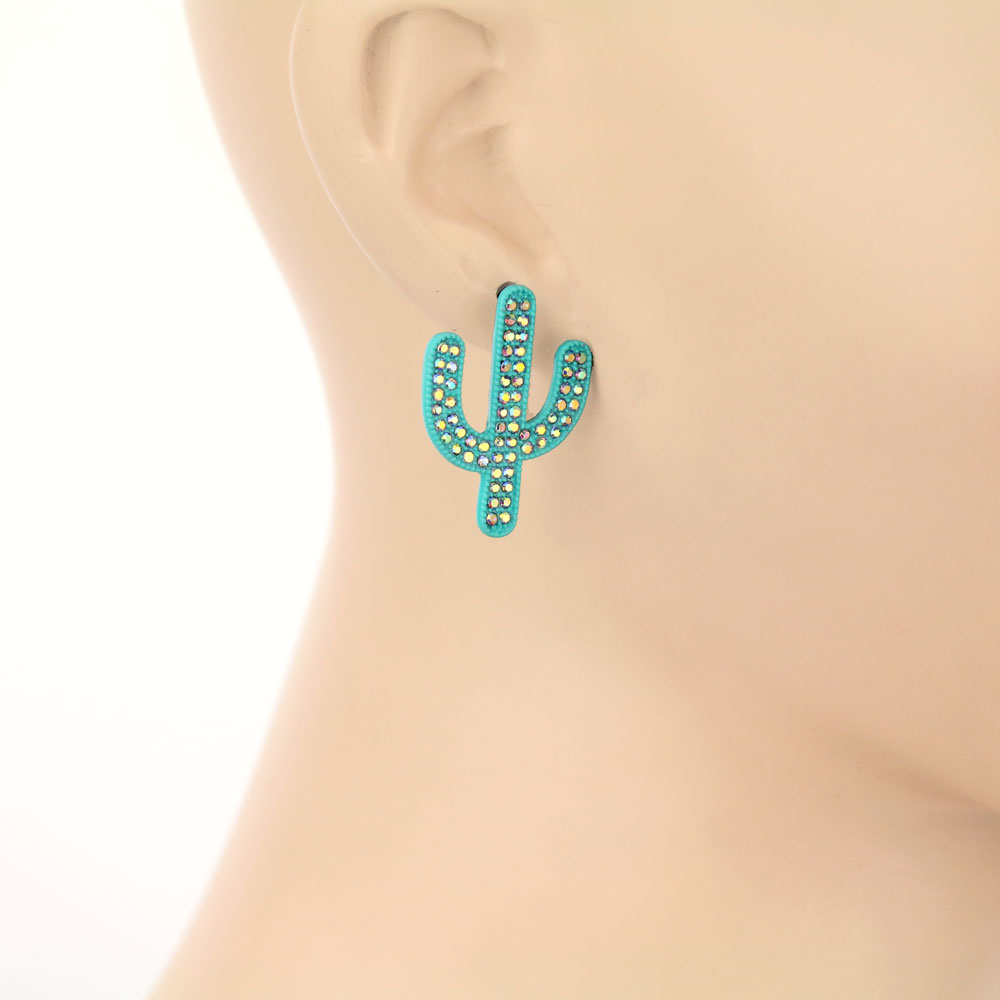3 Pair Cactus Earring Set - Image 3