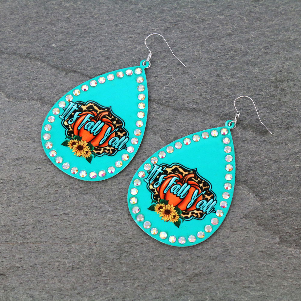 "It's Fall Y'all" Printed Dangle Earrings