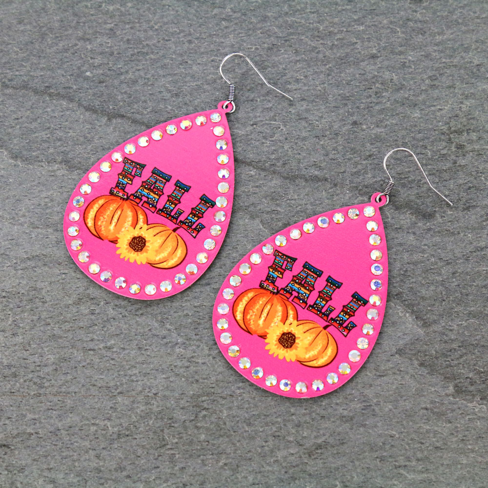 FALL Printed Dangle Earrings