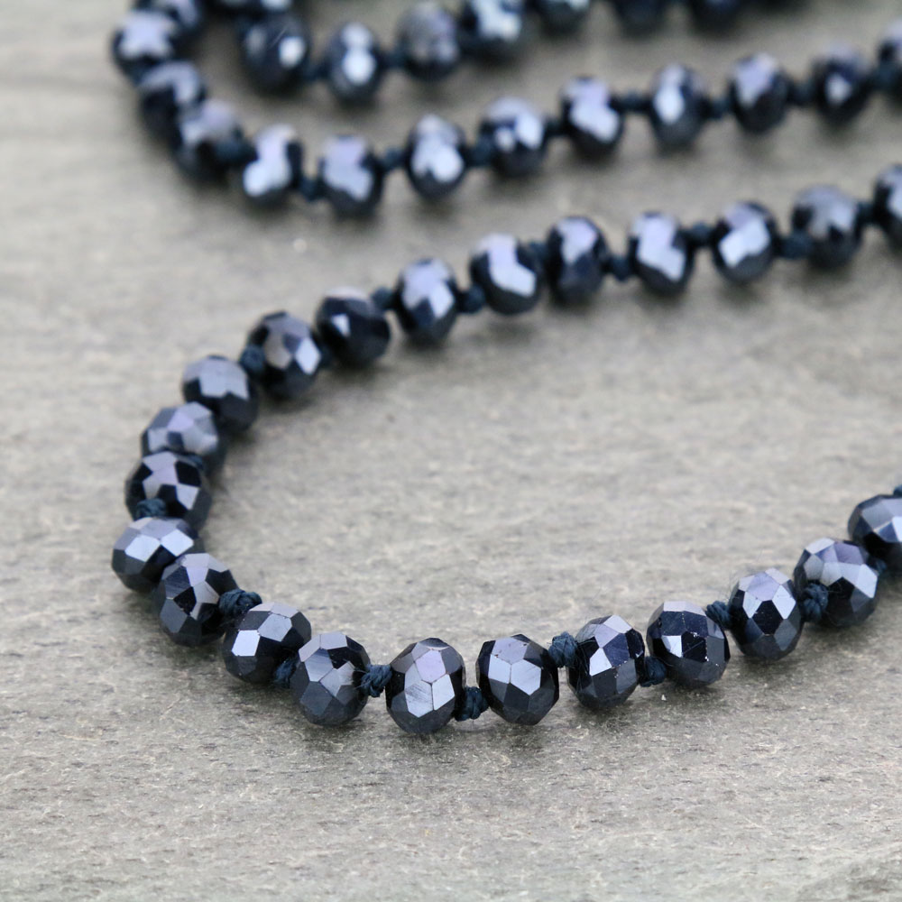 60" Endless Crystal Bead Necklace - Image 3