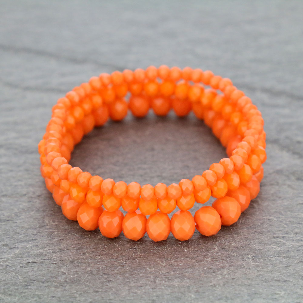Small Crystal Bead Stackable Stretch Bracelet