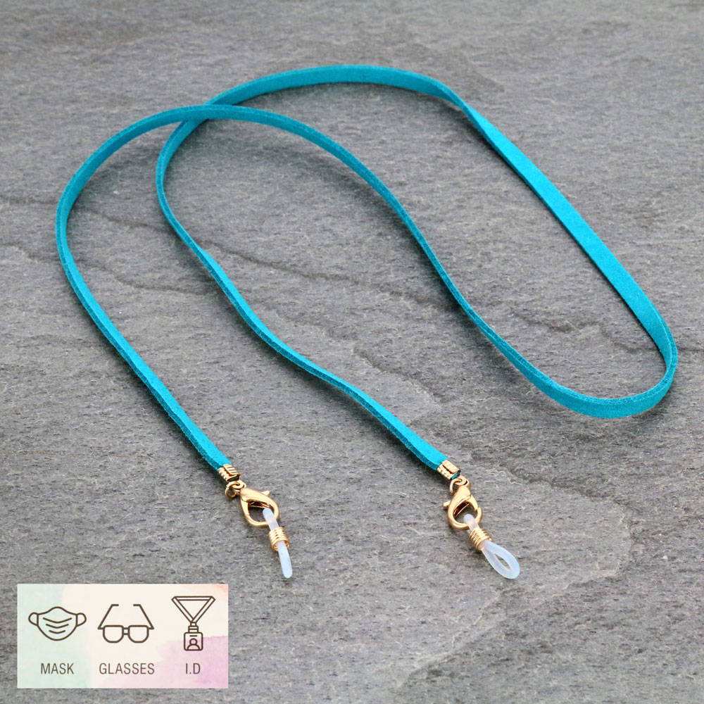 28" Suede ID Card and Glass Holder Strap